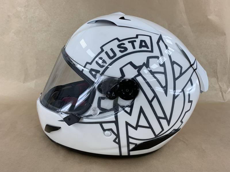 Peinture casque MV Agusta Vettel La Ciotat Antirouille
