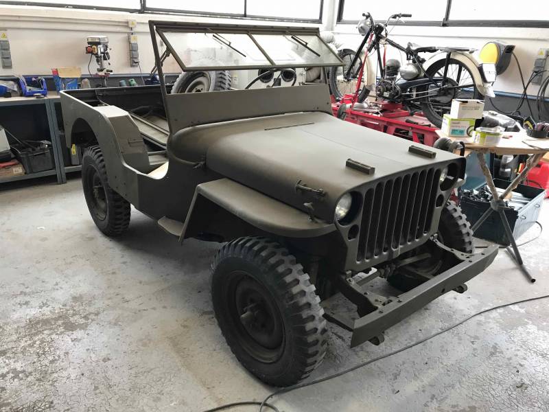 Olive Drab Jeep Willys