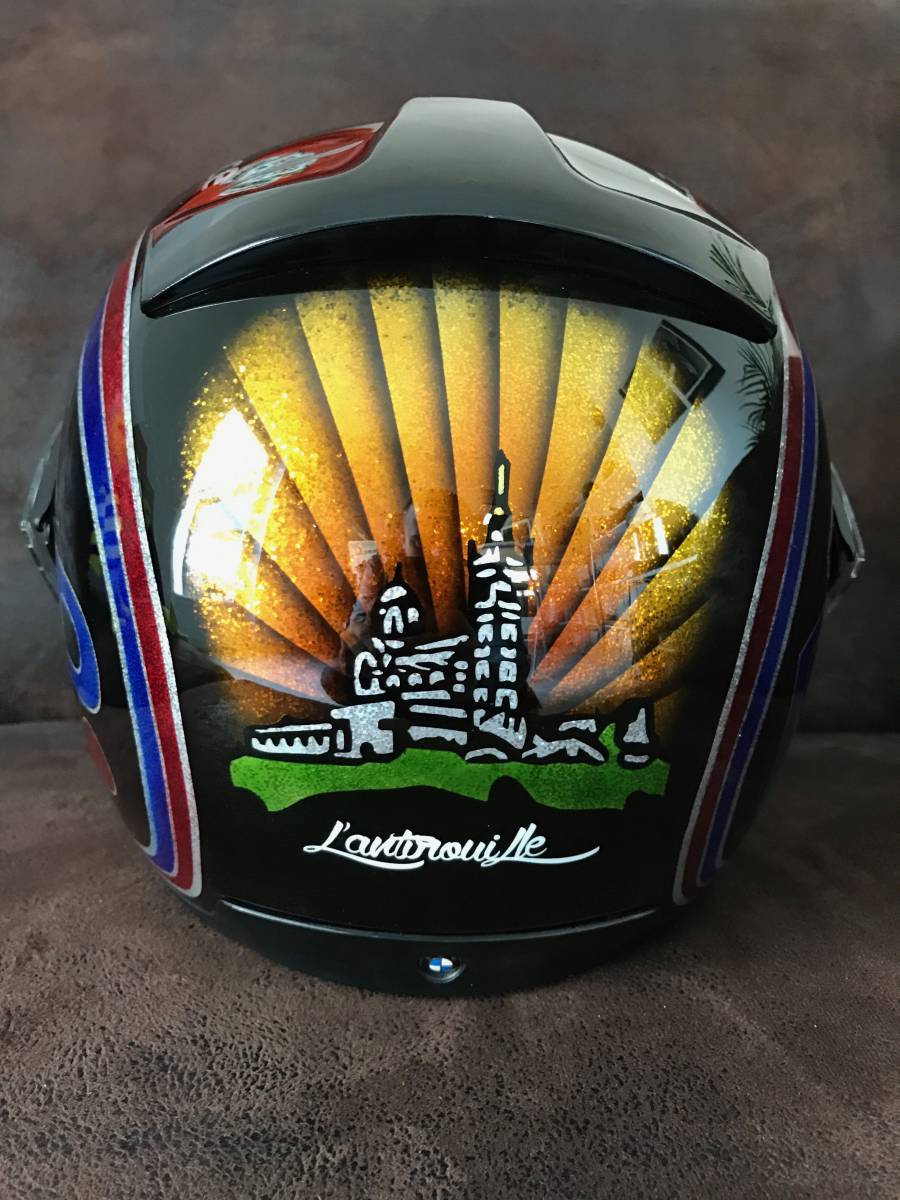 Peinture casque métal flake