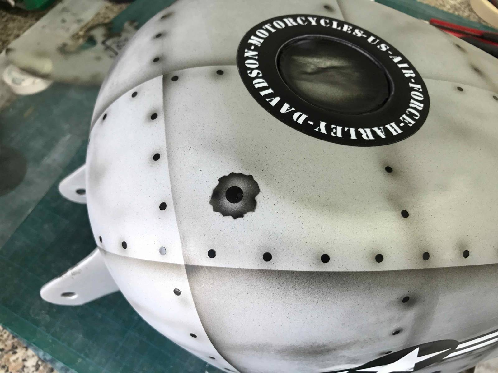 lettrage réservoir Harley 48