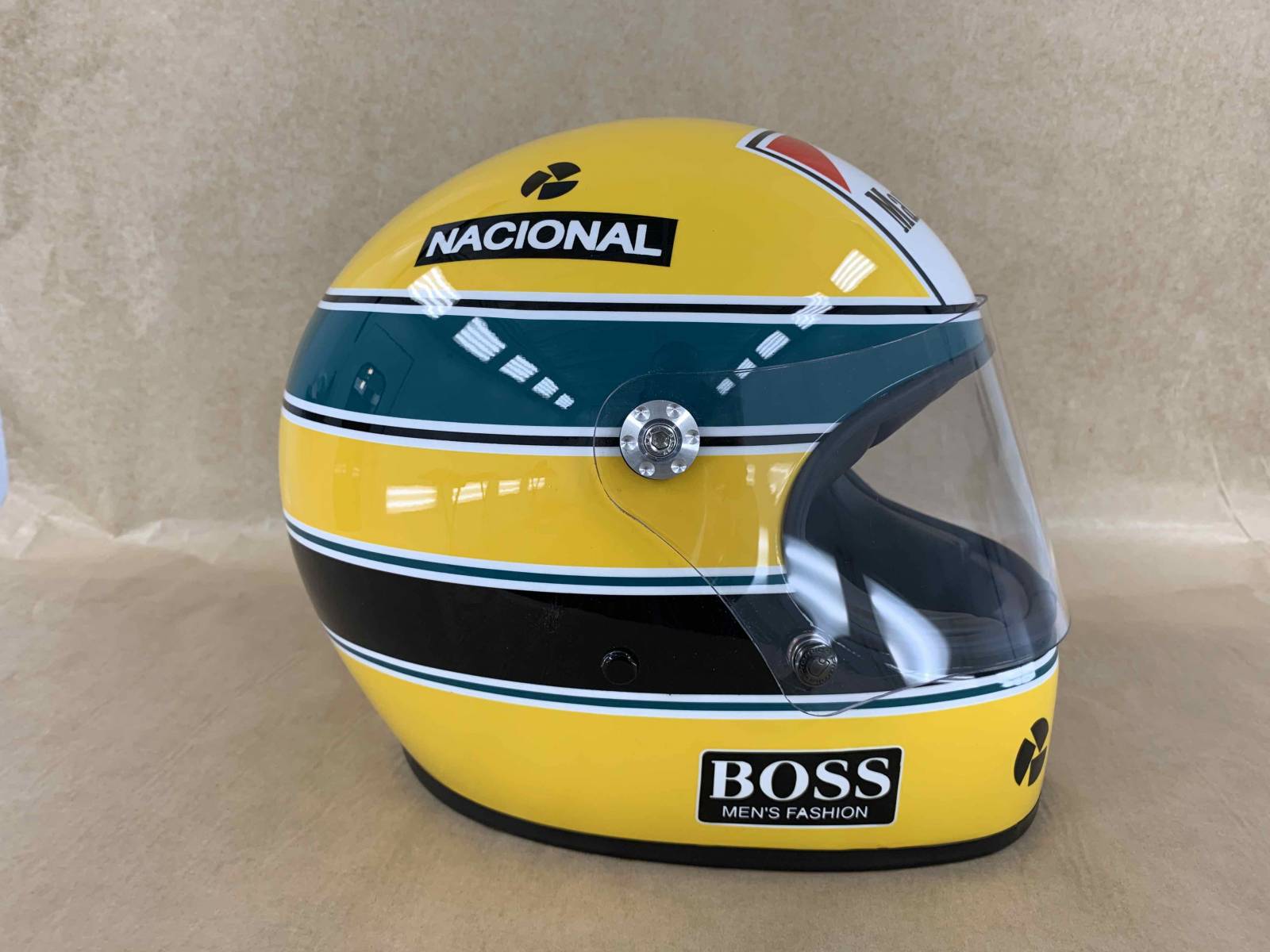 Casque Ayrton Senna Replica 1988 Antirouille La Ciotat