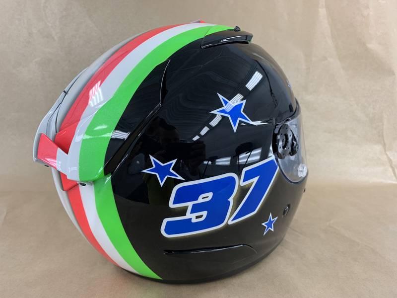 Peinture casque MV Agusta Vettel La Ciotat Antirouille