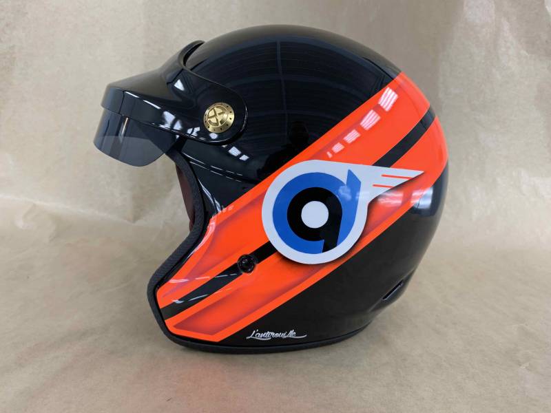 Casque personnalisé Felix Motocyclette Antirouille La Ciotat Triumph Marseille