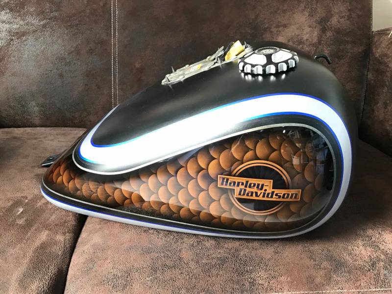 Peinture perso Harley Davidson