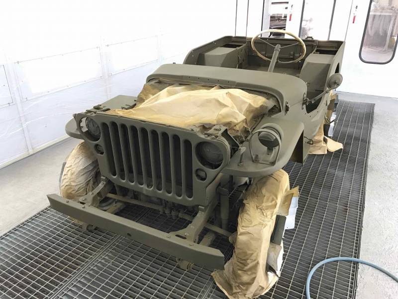 Peinture Jeep Willys