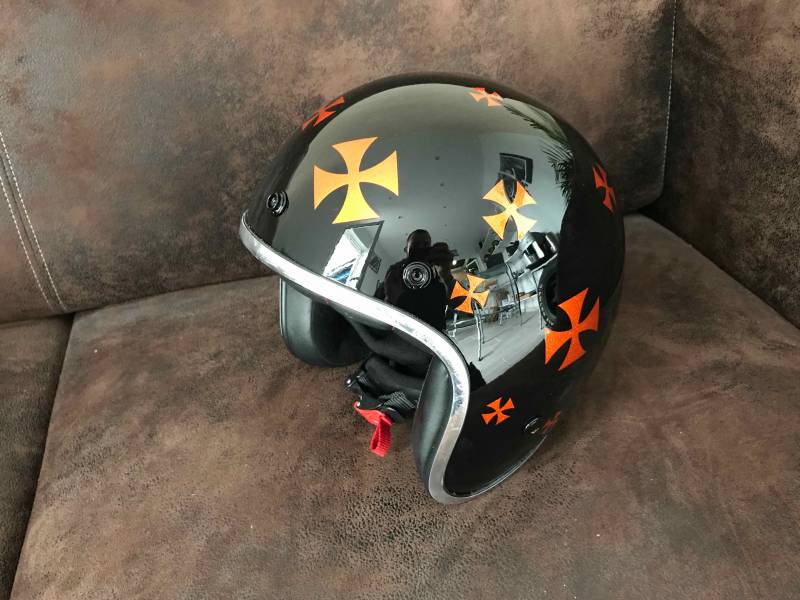 Peinture casque aerographe custom
