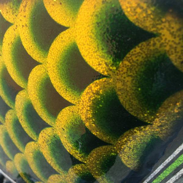 Ecailles metal flake et candy vert