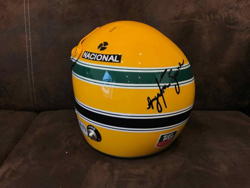 Custom helmet Ayrton Senna
