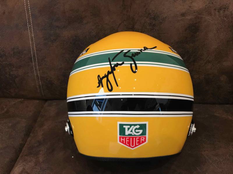 Peinture replique casque Ayrton Senna Marseille