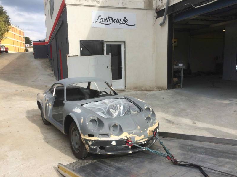 restauration Berlinette Alpine A110 La Ciotat