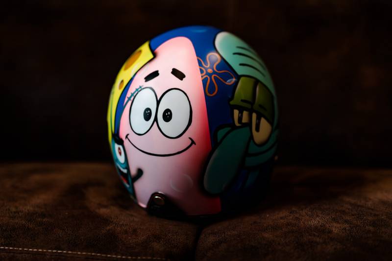 Peinture casque Bob l'éponge La Ciotat